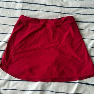 Outdoor Voices Red Athletic Skirt (With Shorts)